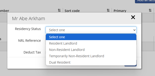 residency status option
