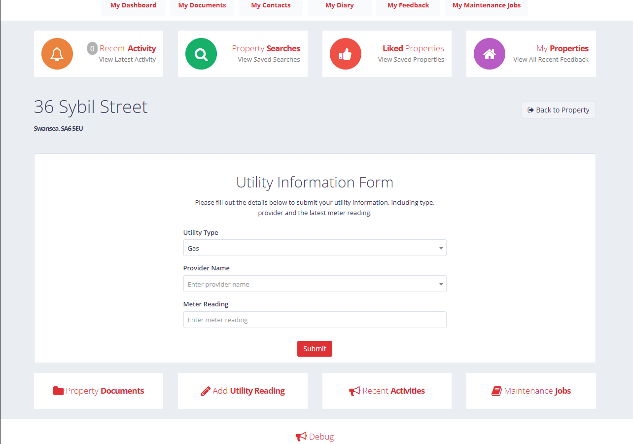 Utility Information Form